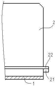 Structure for connecting heat dissipating fins and case