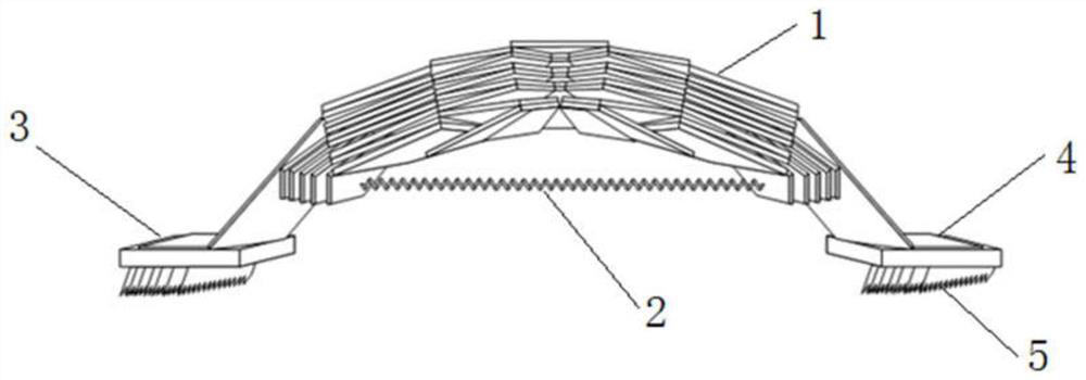 Shape memory spring bionic robot based on gradient Miura origami elastic curved beam