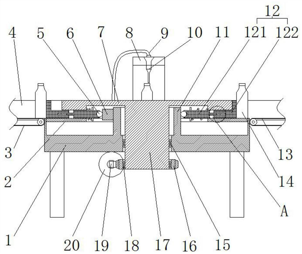 Automatic filling device for cosmetic production