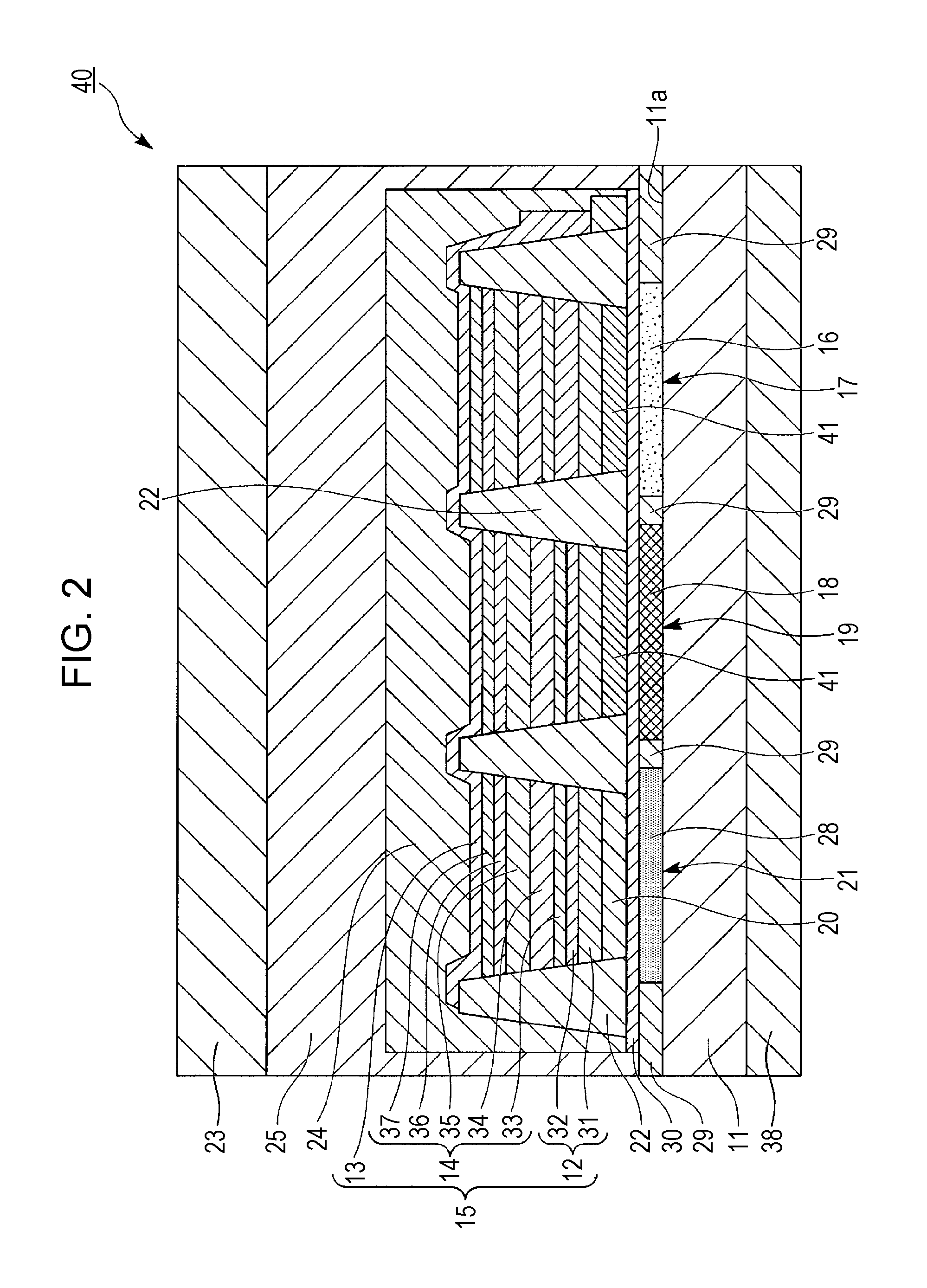 Organic electroluminescent display device, electronic apparatus including the same, and method for producing organic electroluminescent display device