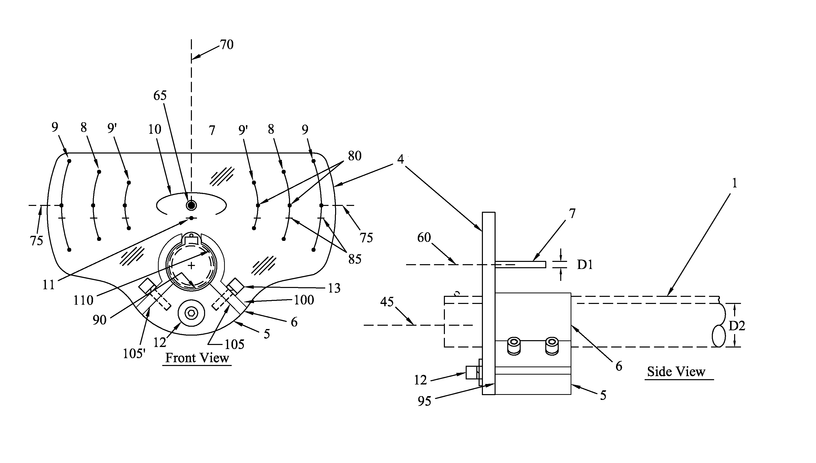 Elevated gun sighting device for hitting moving targets