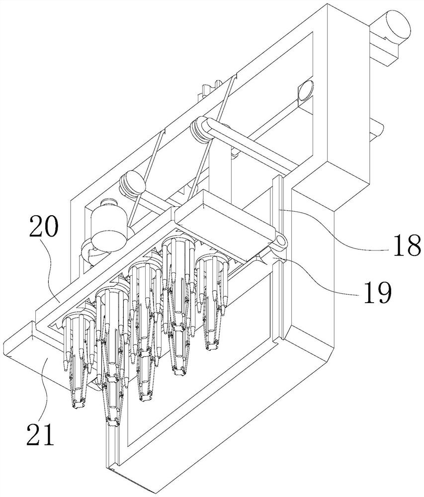 Gate aquatic plant cleaning device for water conservancy project