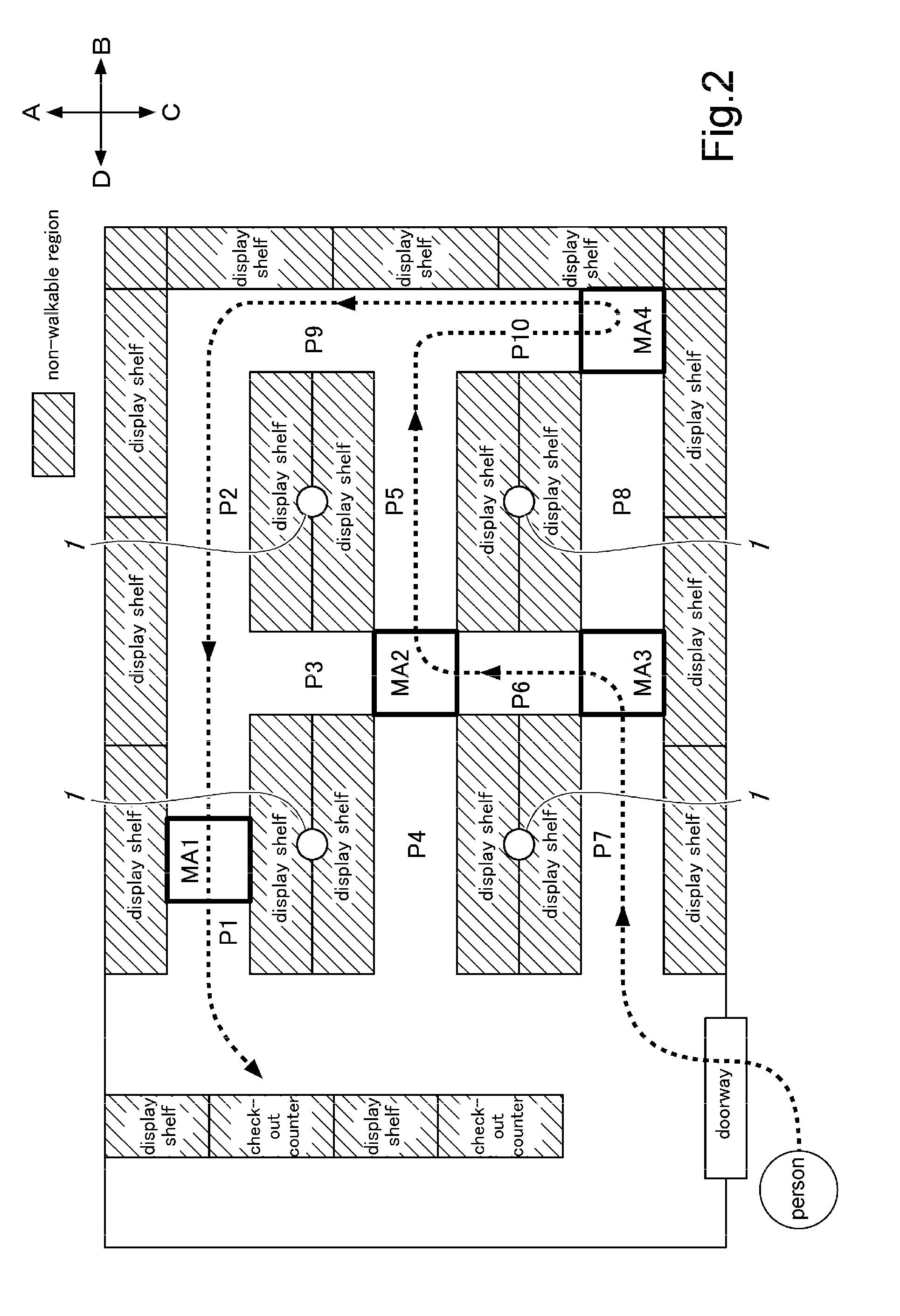 Person movement analysis device, person movement analysis system, and person movement analysis method