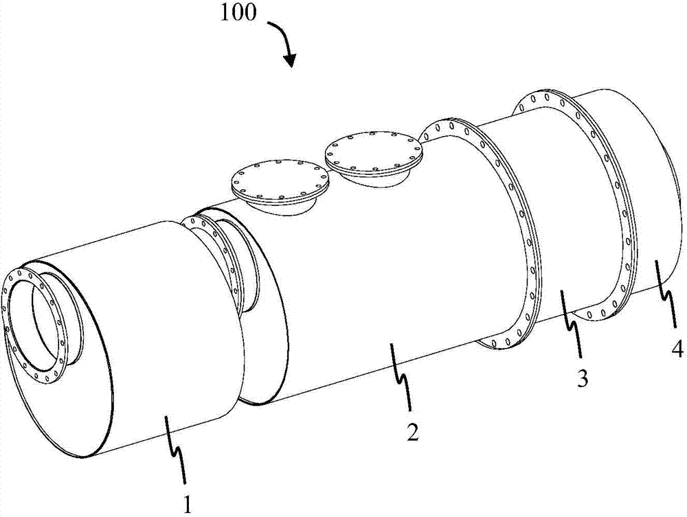 Mixing tube and exhaust-gas disposal device with same