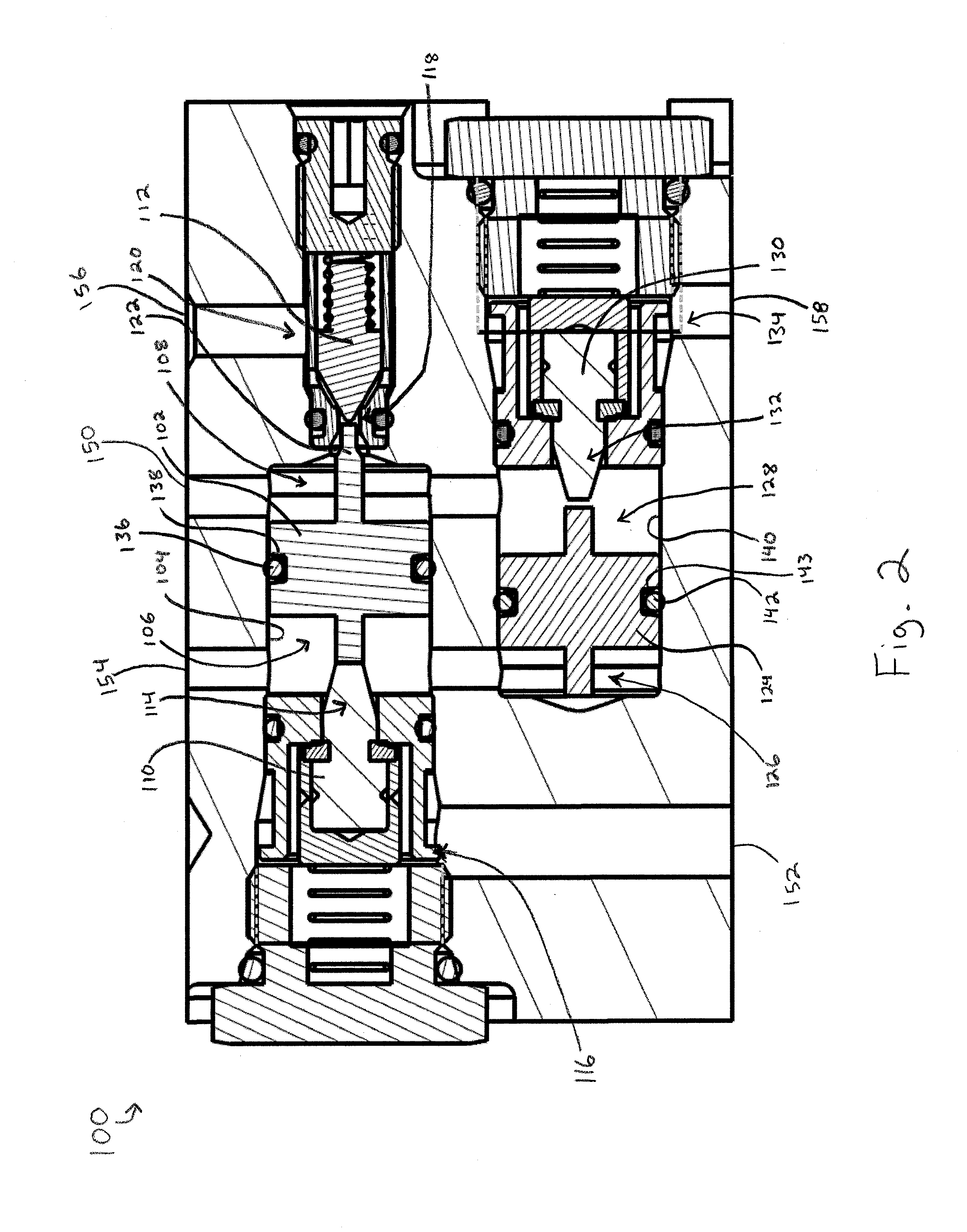 Electro-hydraulic pilot operated relief valve