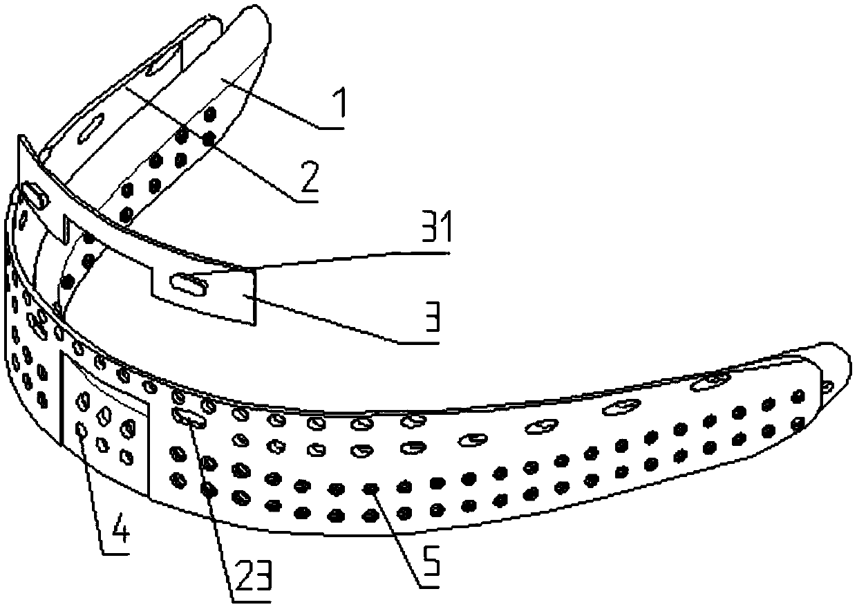 Metal anti-snoring brace and preparation method thereof