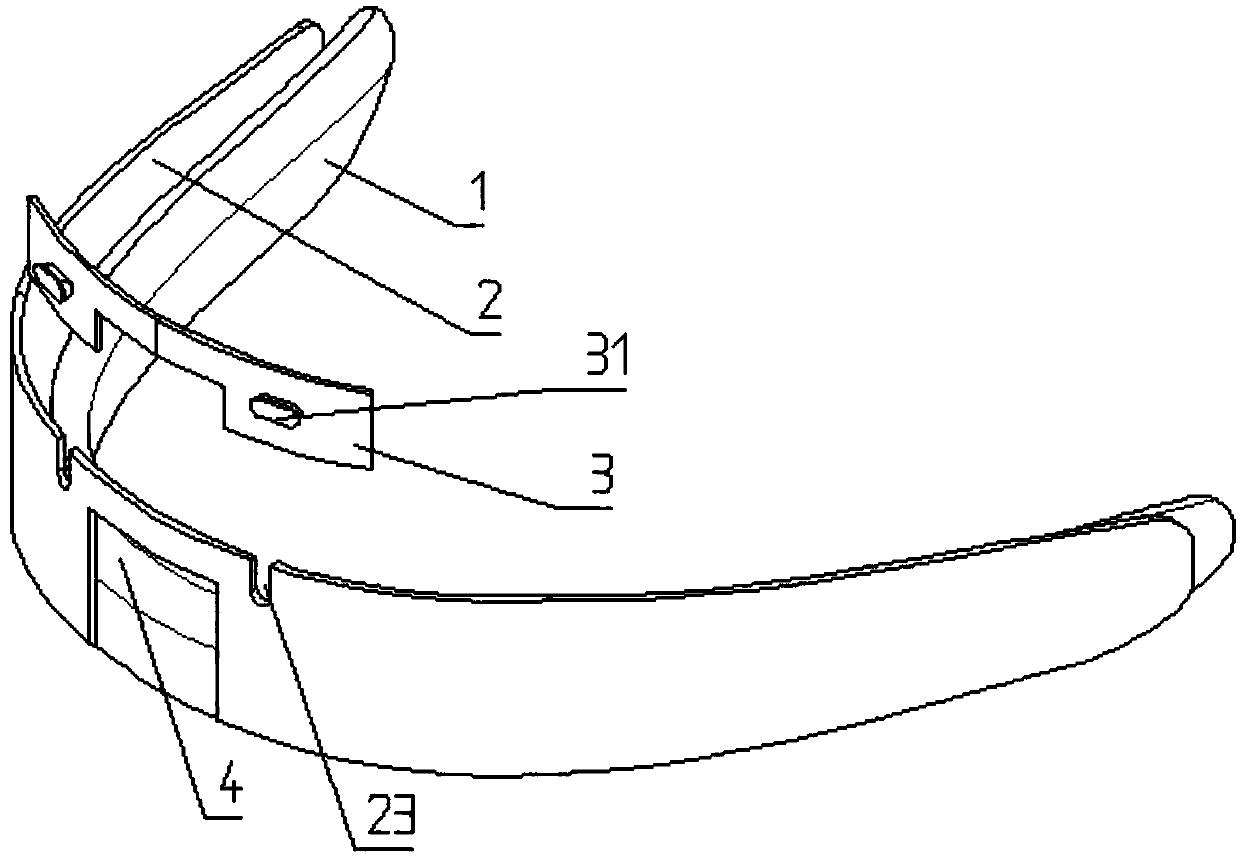 Metal anti-snoring brace and preparation method thereof