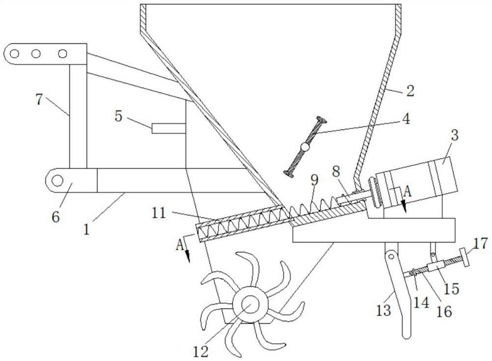 Automatic precise feeding mechanism of lime feeding machine