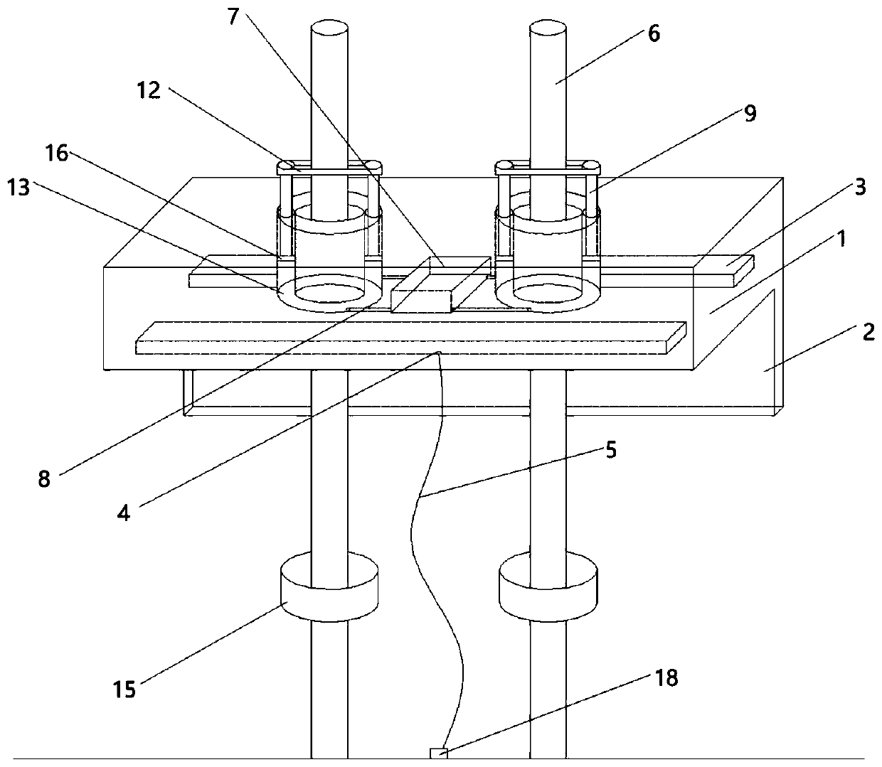 Integrated system of guiding-pile-type floating-type breakwater and wave energy conversion and working method of integrated system