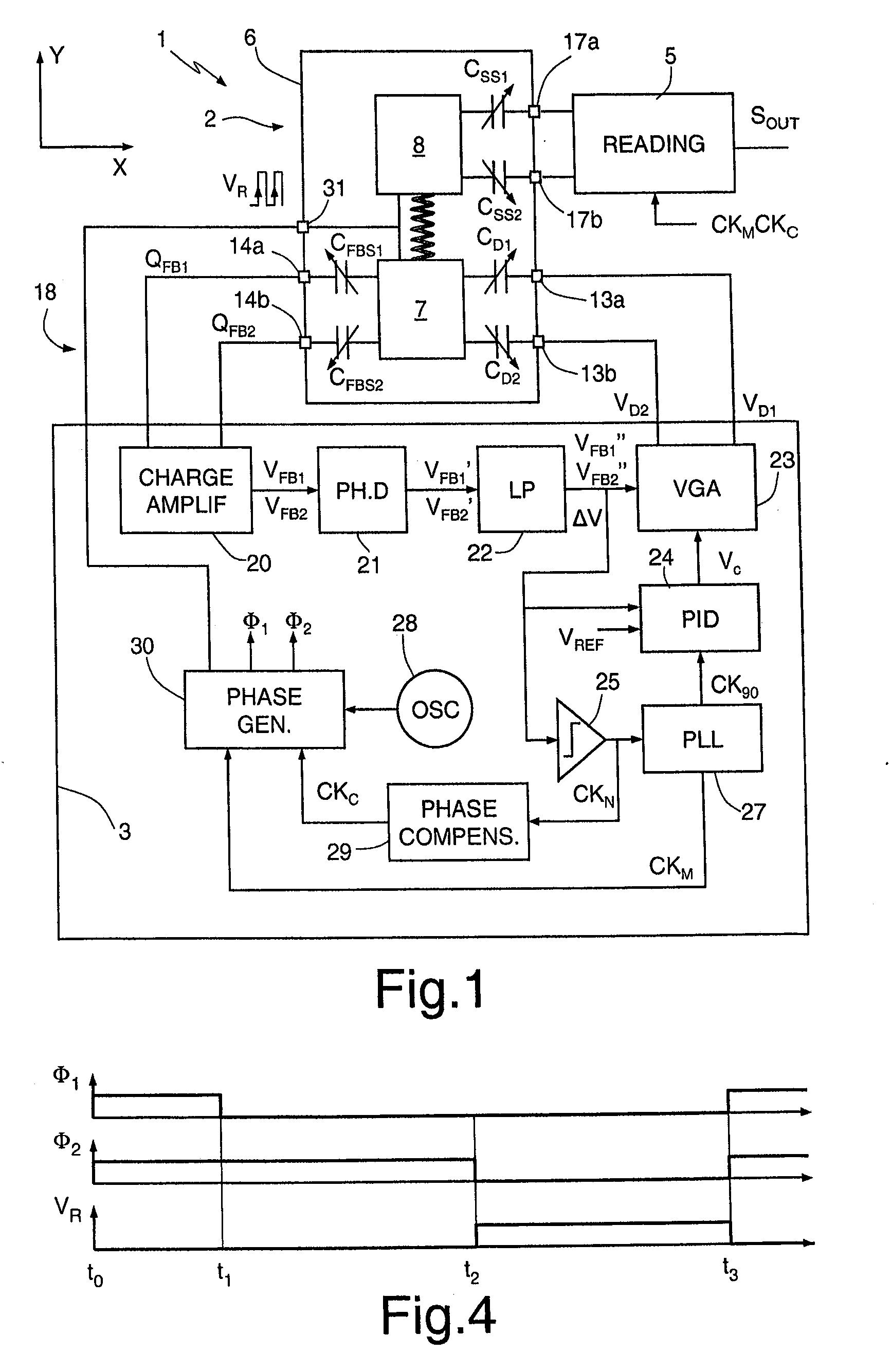 Microelectromechanical gyroscope with position control driving and method for controlling a microelectromechanical gyroscope