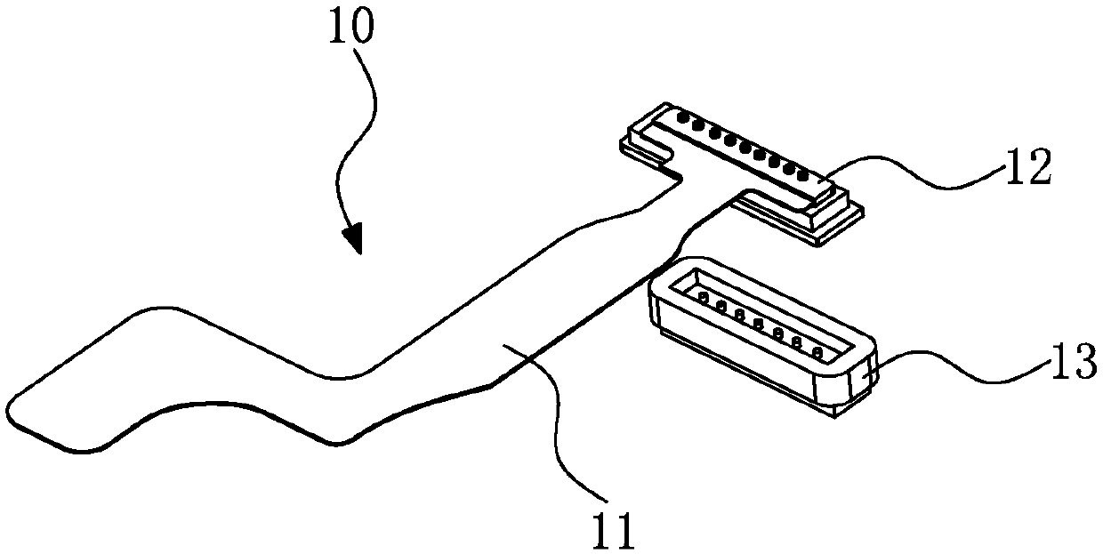 Press fit fixture for flexible printed circuit