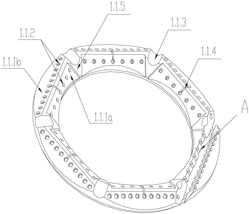 Gas cooker with burner of array polyhedral burner