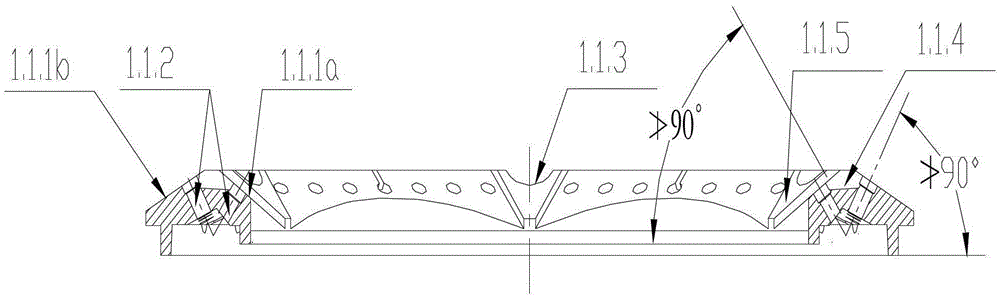 Gas cooker with burner of array polyhedral burner