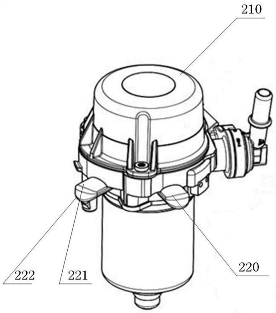 Vibration reduction block for vacuum pump and vacuum pump assembly