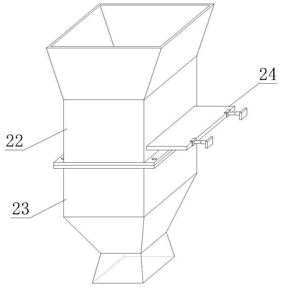 Quantitative conveying and packaging device for spicy fish products