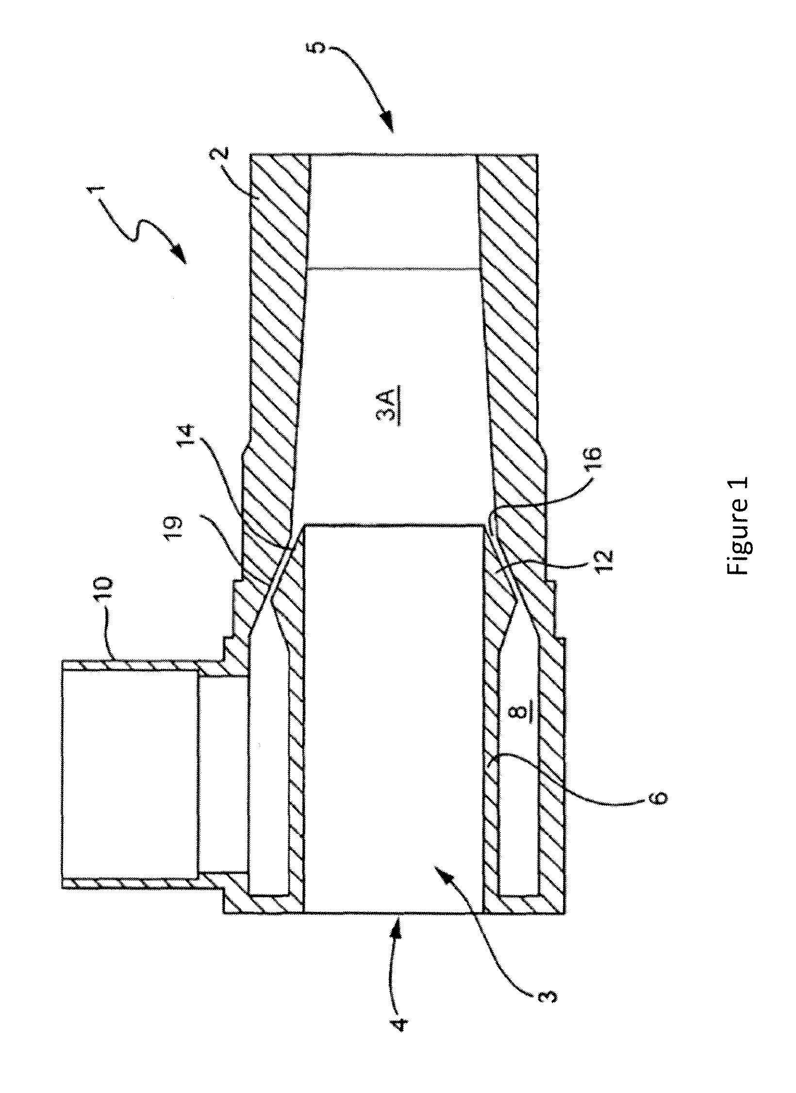 Methods and systems for biodegradable waste flow treatment using a transport fluid nozzle