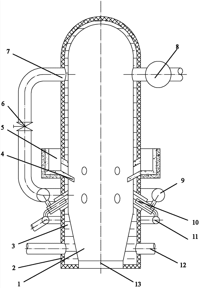 Efficient recycling method and device for complementary energy of blast furnace slag