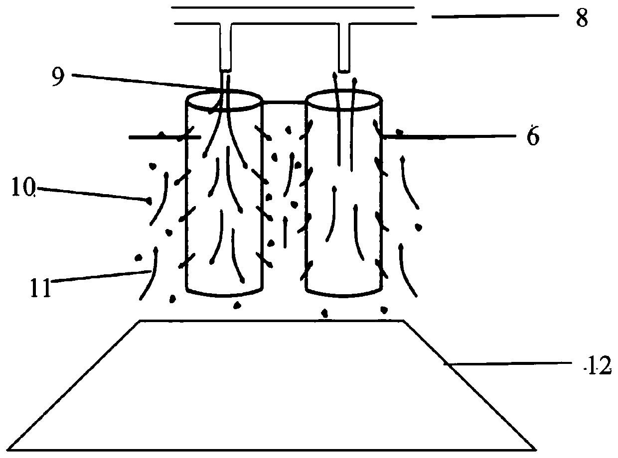 A filter bag for filtering and recovering non-ferrous metal dust and its preparation method