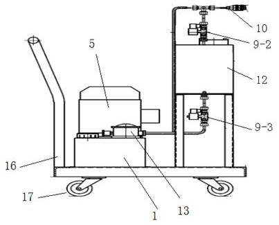 A liquid composite spring push-pull vacuum liquid injection machine and liquid injection method