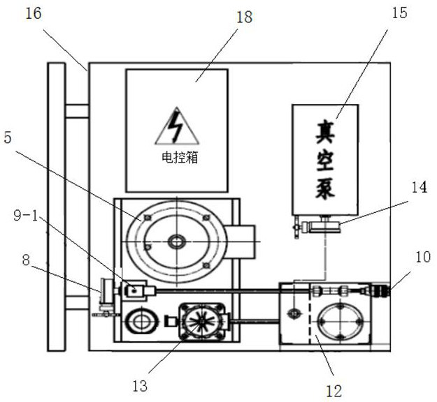 A liquid composite spring push-pull vacuum liquid injection machine and liquid injection method