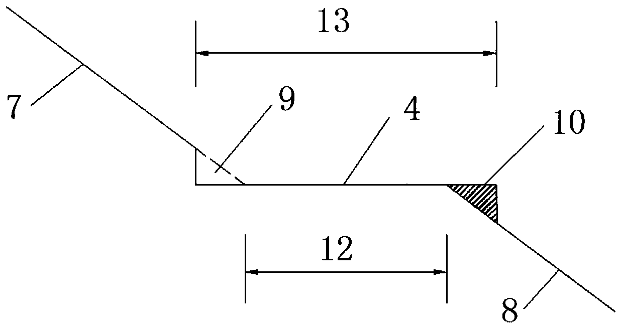 Construction method of novel side slope platform drainage ditch