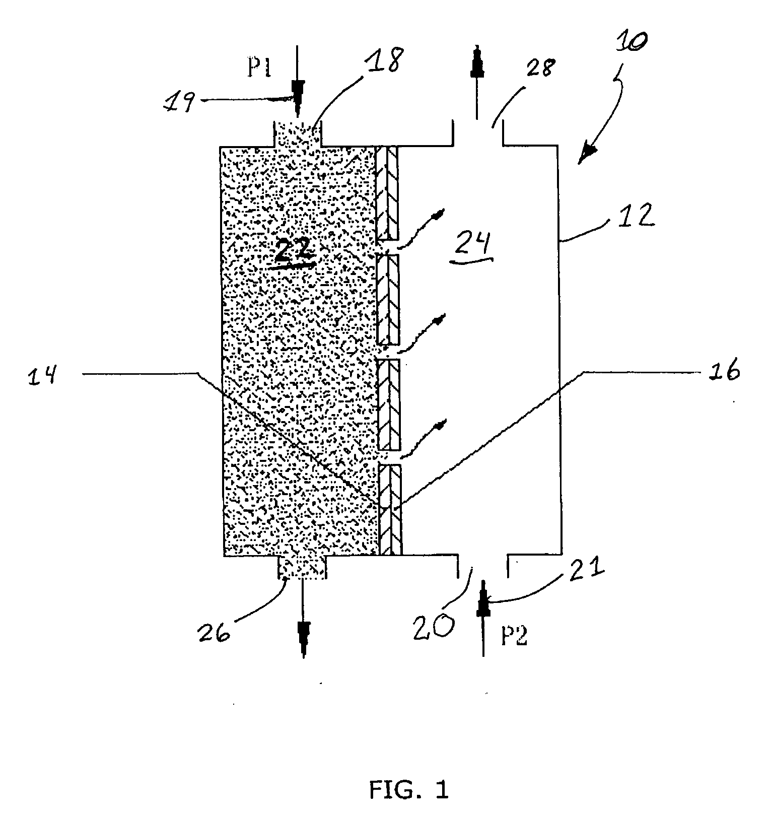 Membrane based contactor module for mass and heat transfer