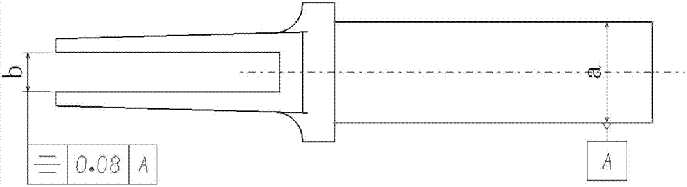 Device and method for measuring symmetry of rudder shaft slot of rudder shaft part
