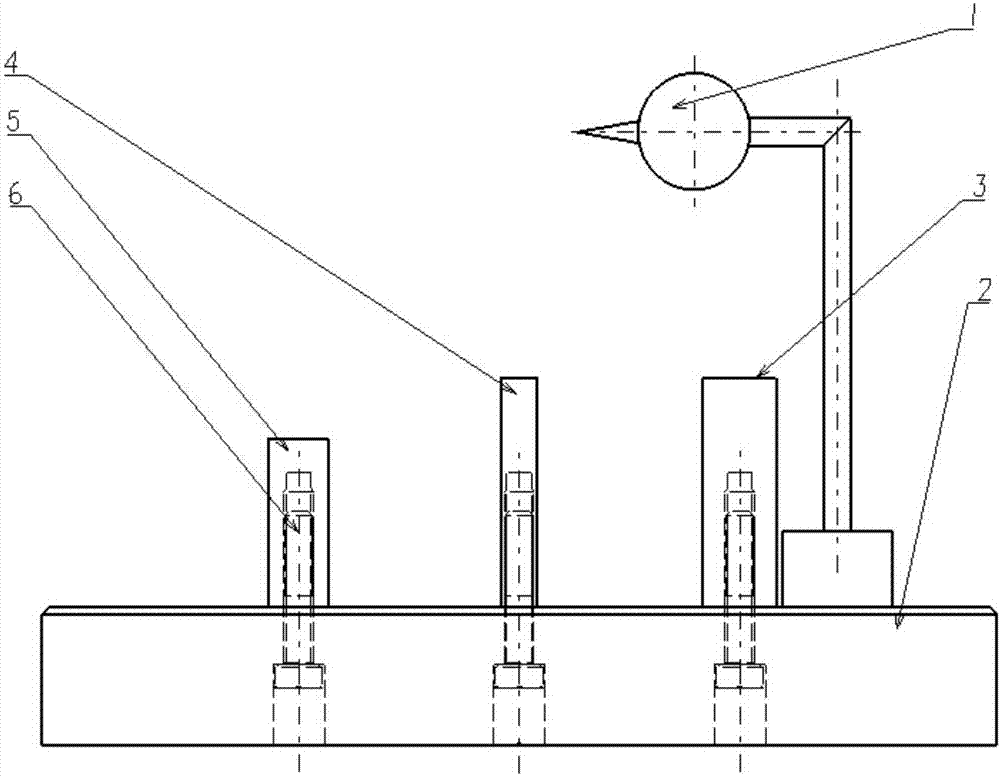 Device and method for measuring symmetry of rudder shaft slot of rudder shaft part