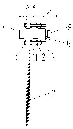 Adjustable jetting support for dust control of comprehensive mechanized excavation surface of mine