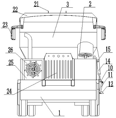Self-propelled throwing vehicle for pasture