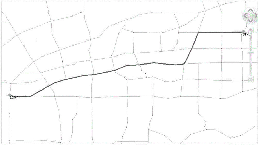Vehicle route selection method under traffic overflow state