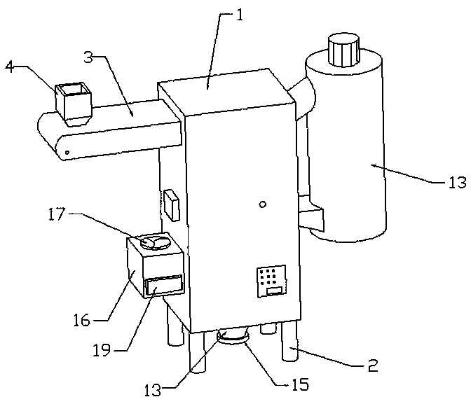 Cloth waste treatment device for spinning