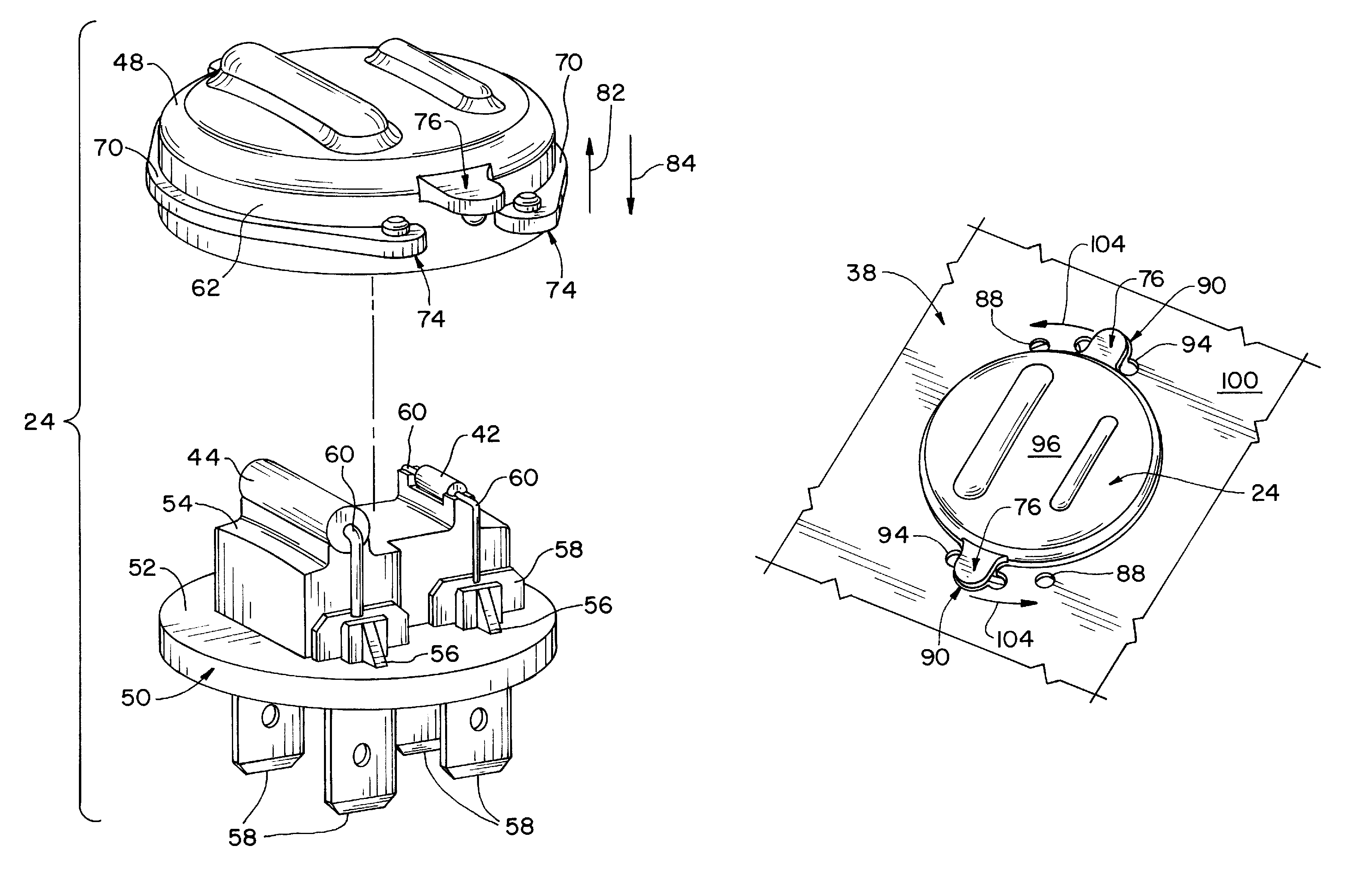 Appliance assembly with thermal fuse and temperature sensing device assembly