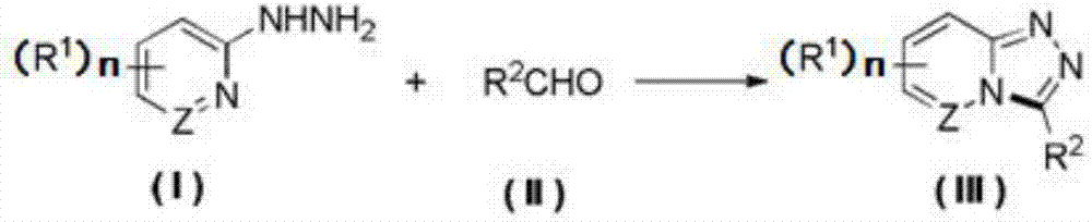 Synthesis method of 1,2,4-triazolohetercyclic compound