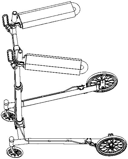 Rollator capable of supporting elbow and arm