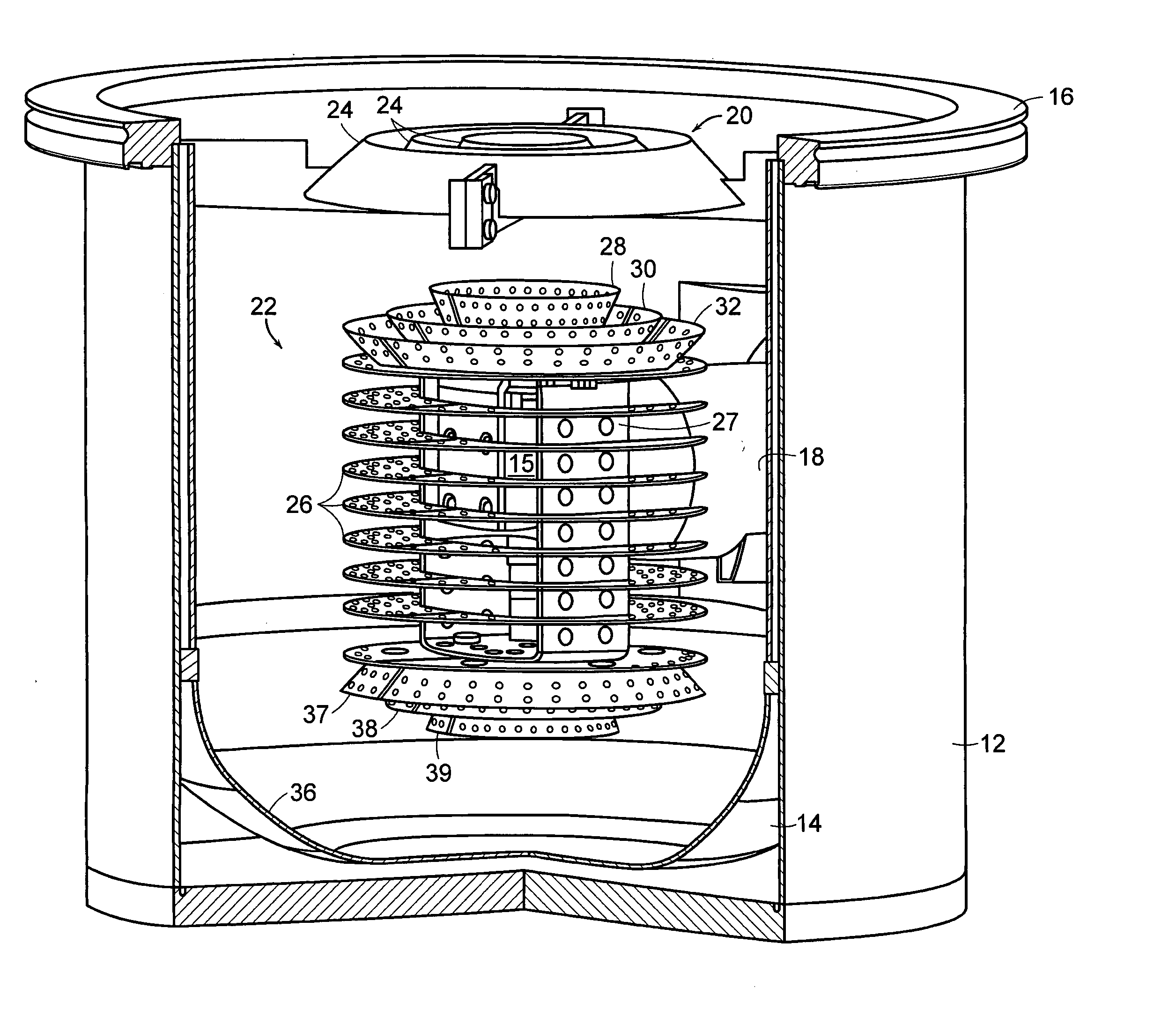 High conductance cryopump for type III gas pumping