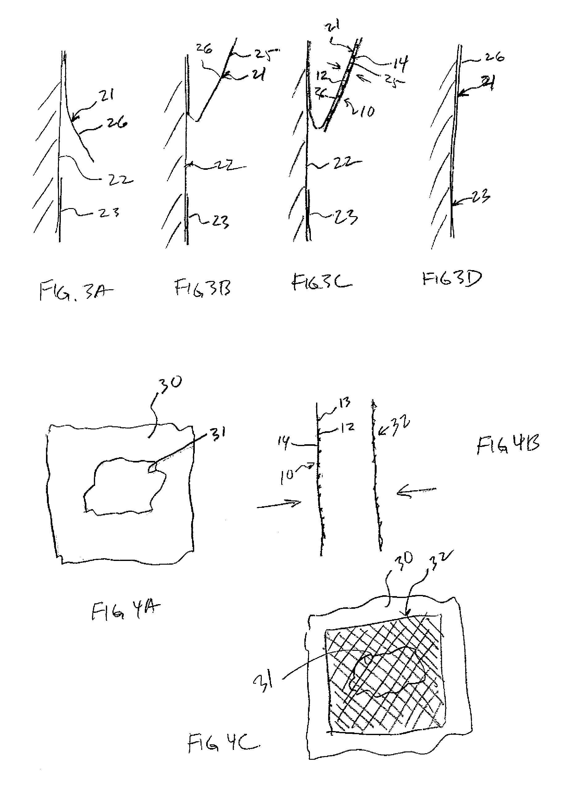 Pressure sensitive adhesive repair patch product