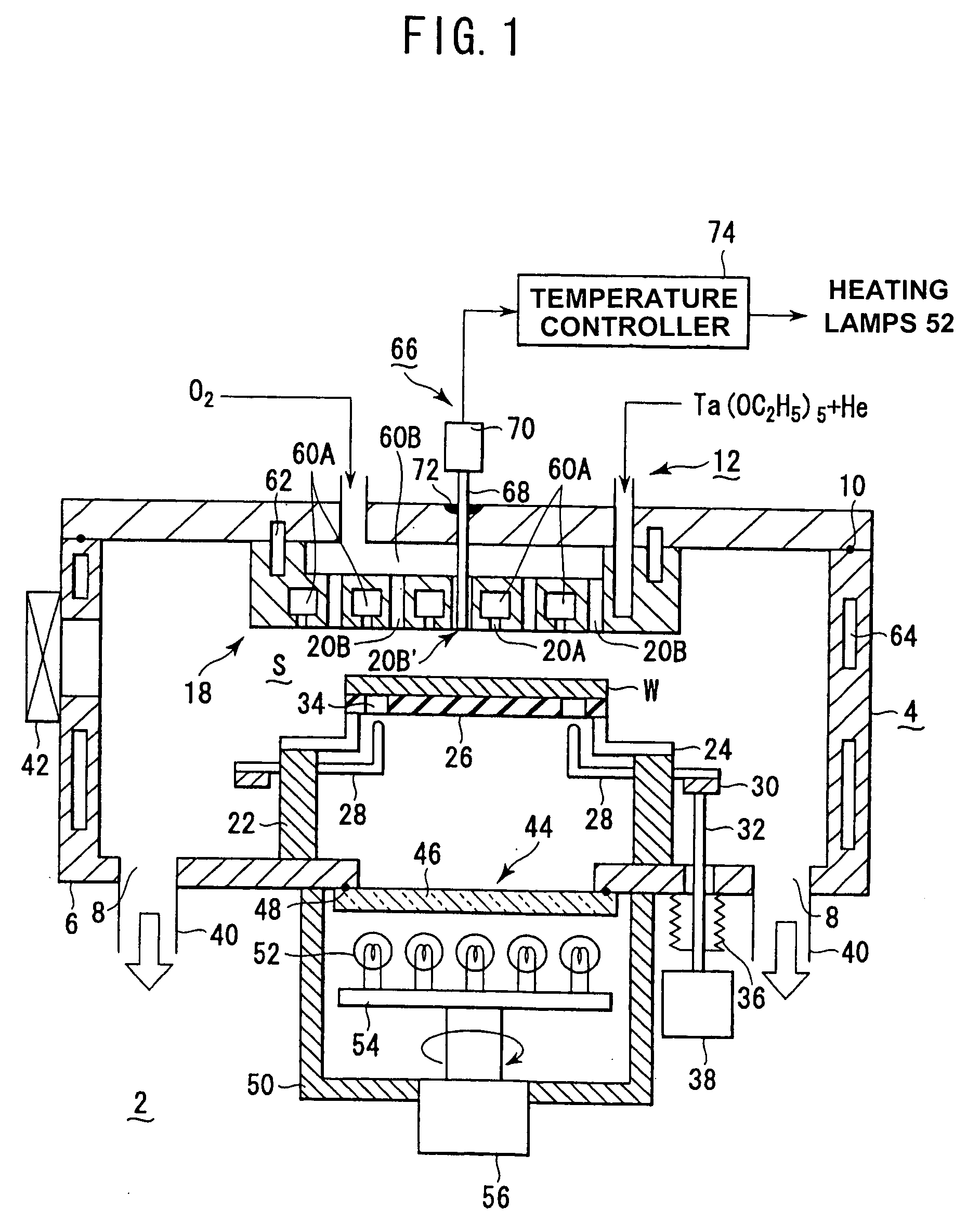 Shower head structure for processing semiconductor