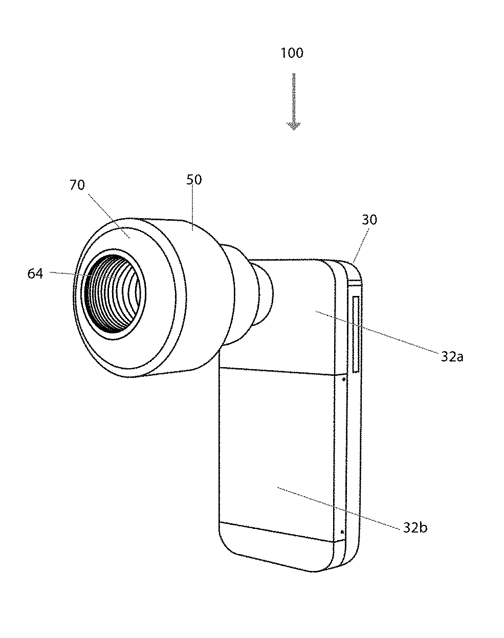 System and method for ophthalmological imaging adapted to a mobile processing device