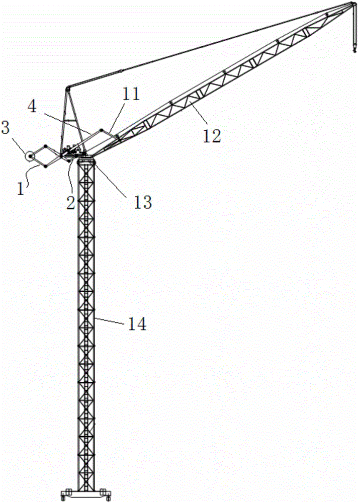 Extensible type hoisting equipment counterweight mechanism