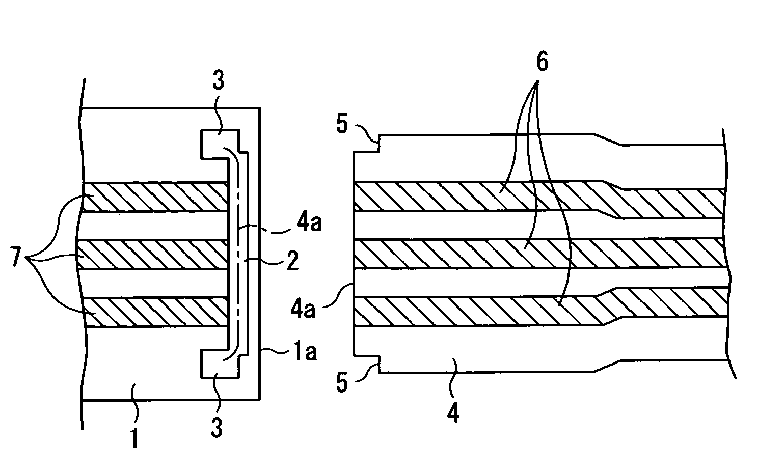 Connecting structure of flexible printed circuit board to printed circuit board