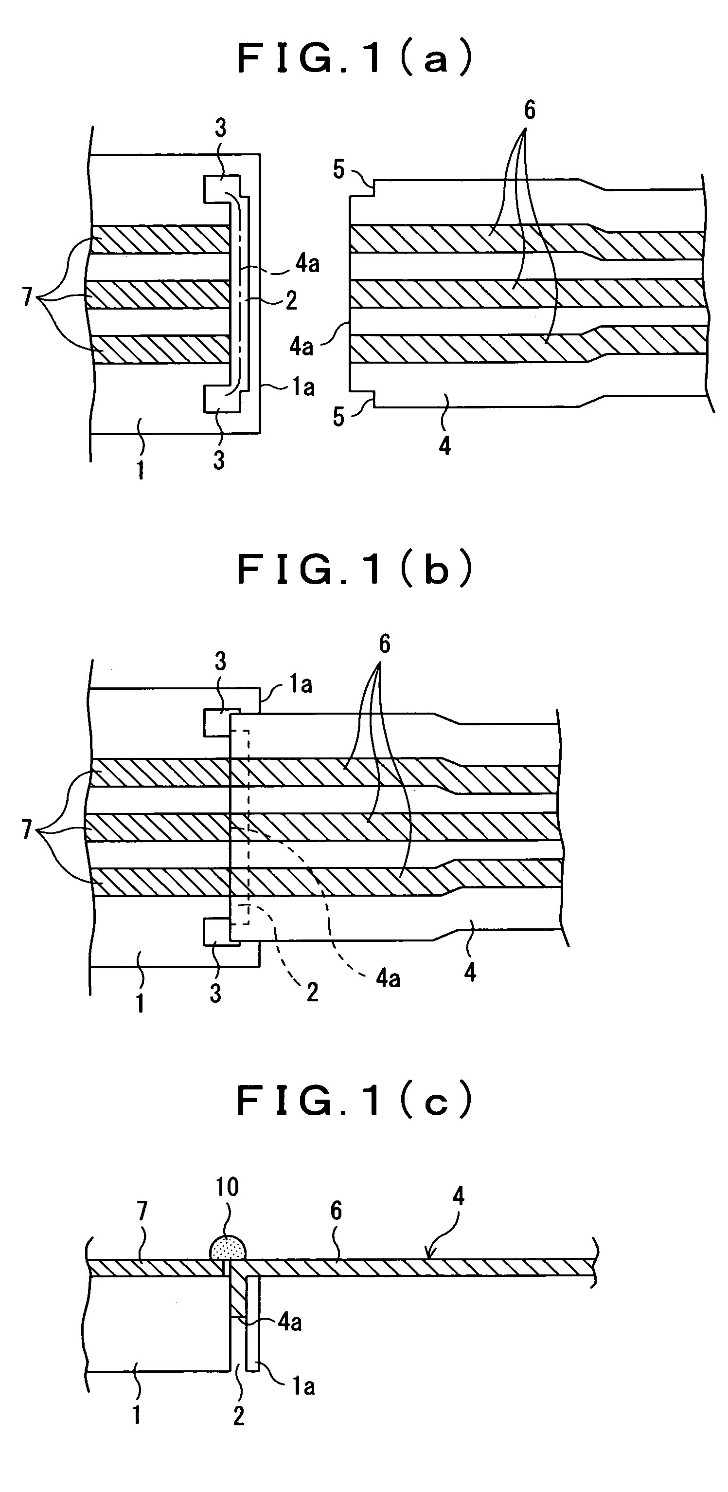 Connecting structure of flexible printed circuit board to printed circuit board