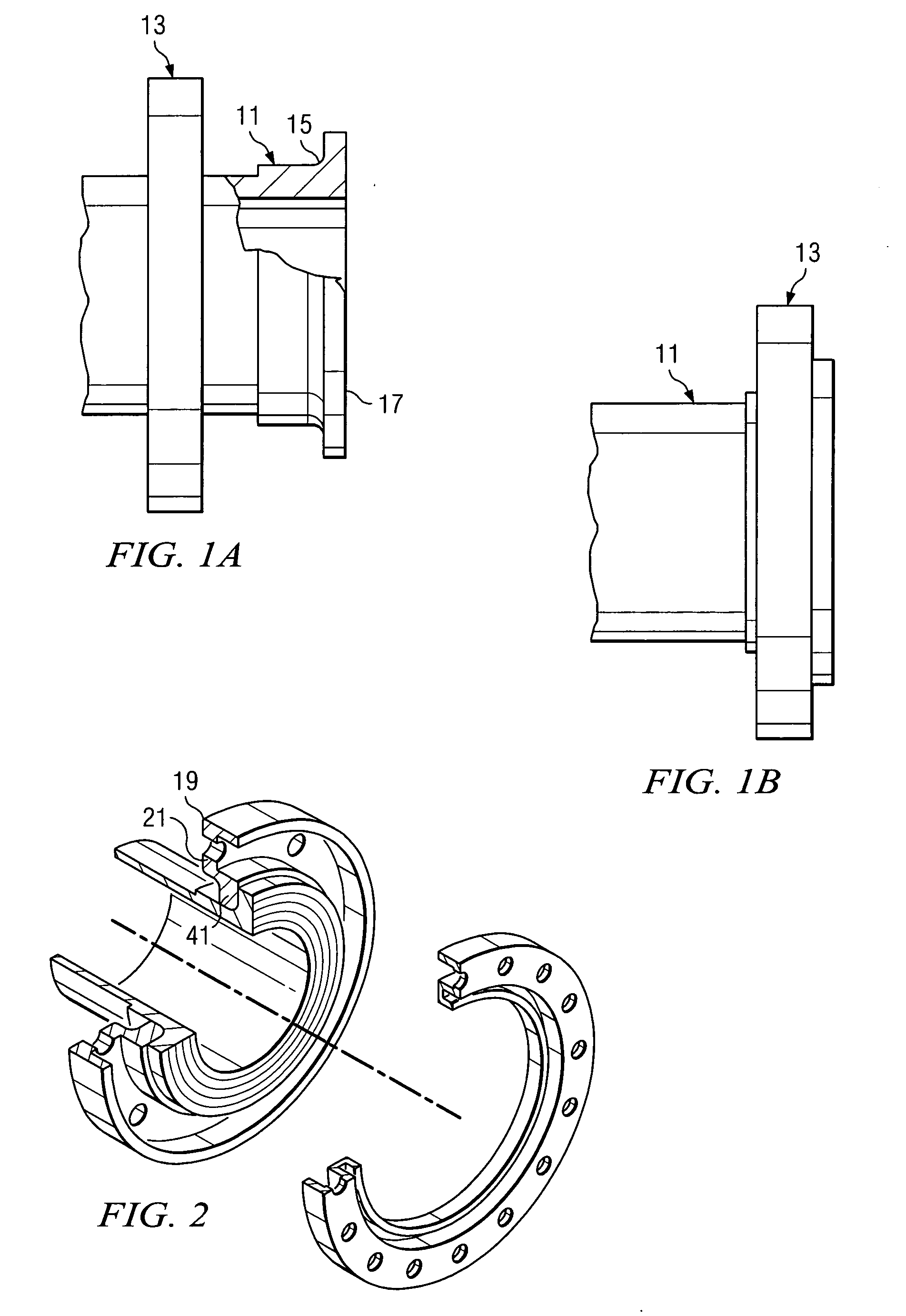 Hollowed, deformable, raised face bolt-ring