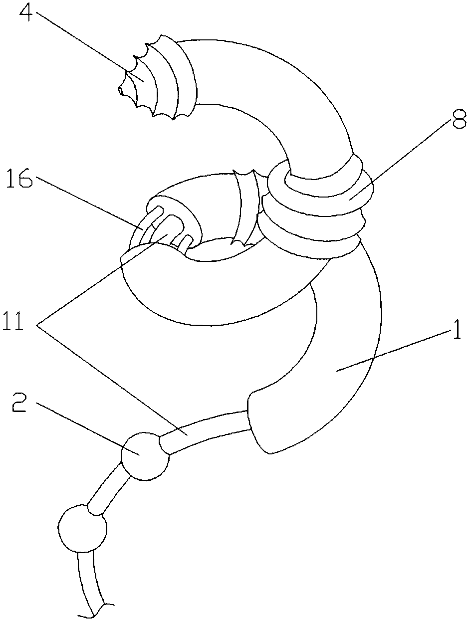 A rapid deployment type transmission line deicing device