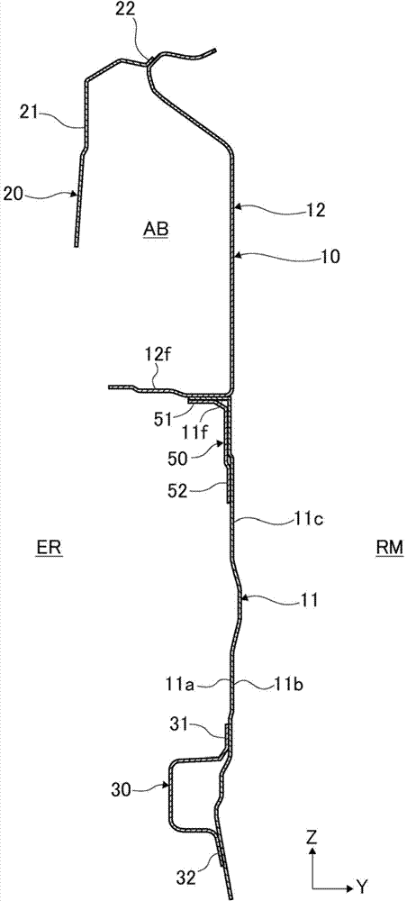 Vehicle body front structure