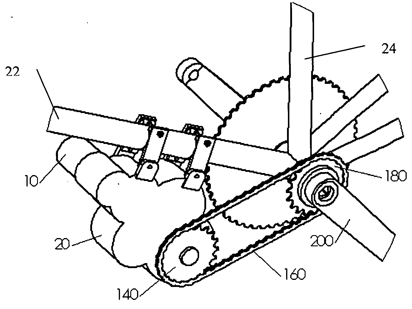 Motorized bicycle drive system using a standard freewheel and left-crank drive