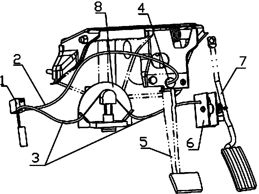 Mechanical vehicle cruise control device