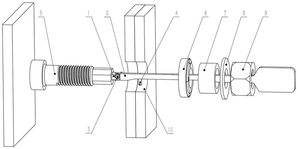 A plate-shaped bending type split unilateral bolt fastener installation tool