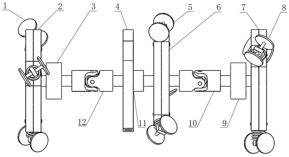 Novel spiral wheel type miniature pipeline detection robot and using method
