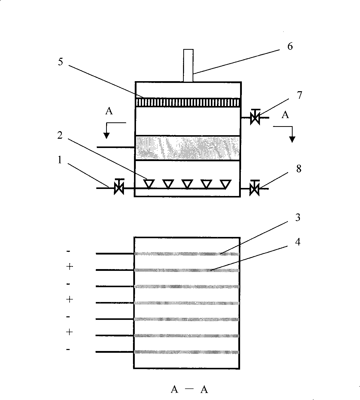Electrolysis reactor for removing gaseous noxious pollutant from airflow and method of use thereof